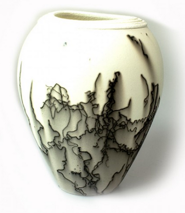 Horse Hair Ceramic Vessel image